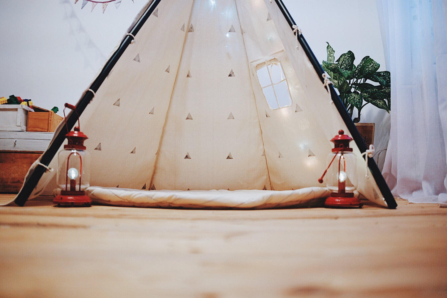 Gray Open Playhouse, Play houses, Play houses for kids, Play houses for children, Canvas tepee,canvas tent, canvas teepee tent, teepee tent