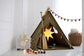 Khaki+Blue teepee tent, play tent, kids play tent, teepee for boy, teepee for girl, tipi tent, gift for boy, gift for girl, Christmas gift