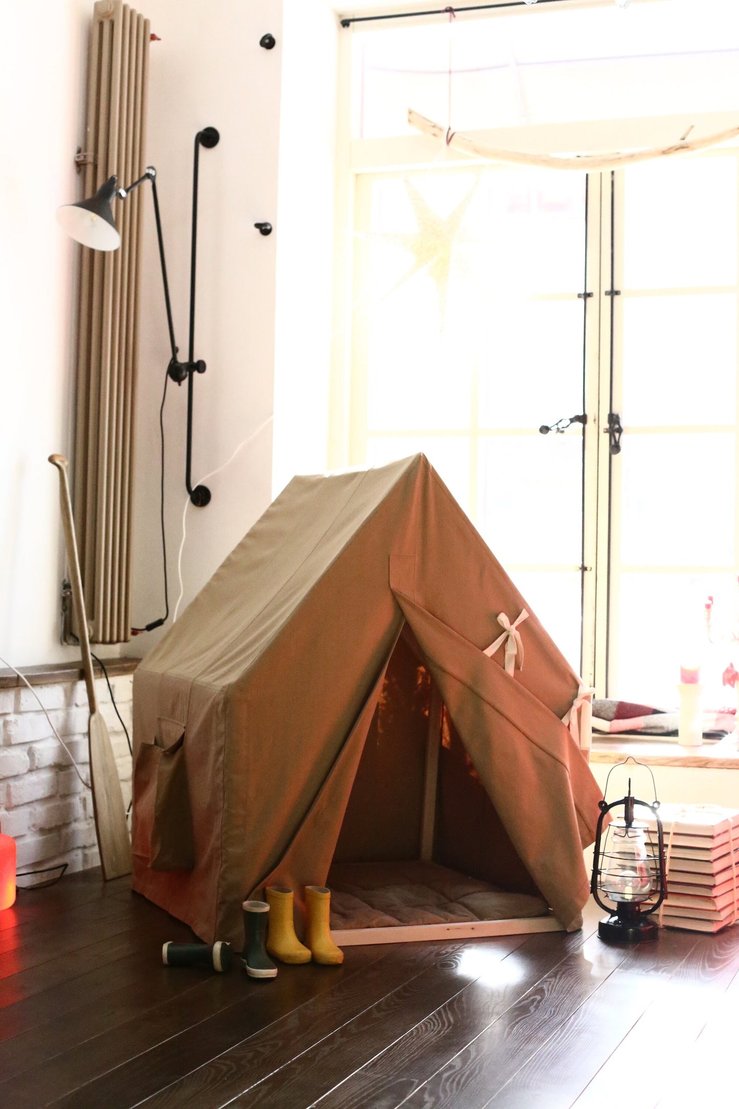 Custom Canopy Tent | Childrens Play Tent | Play Teepee | Boys Indoor Tent | Castle Play Tent | Boy Canopy Tent - Christmas gift