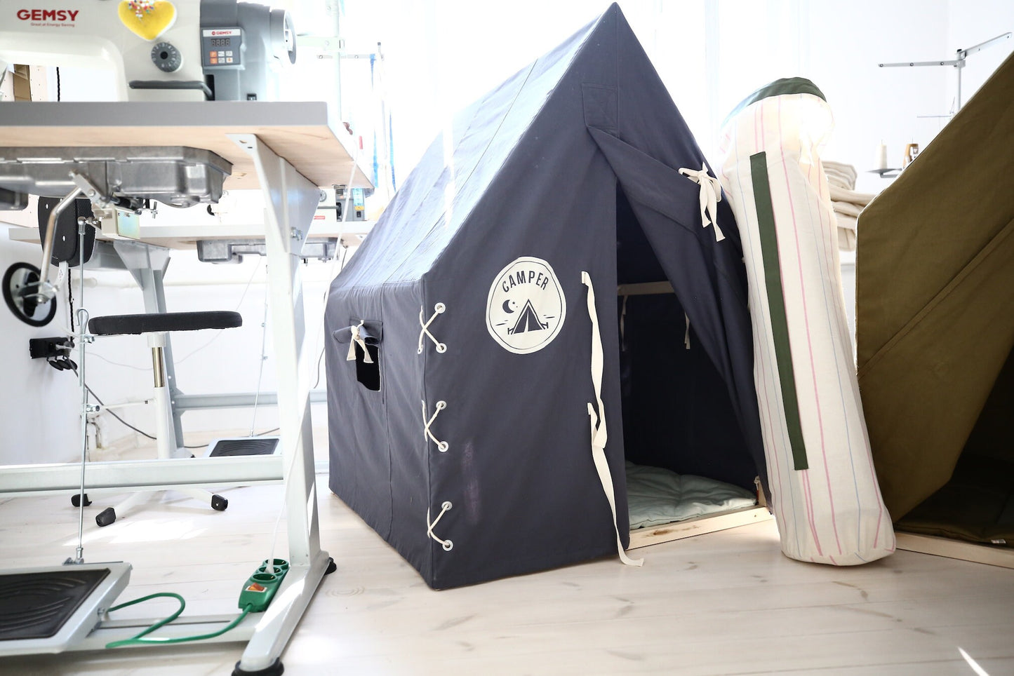Kids Castle Playhouse, Deck Tent, Childrens Camping Tent, Teepee Style Tent, Mini Teepee, Kids Castle Play Tent - Christmas gift