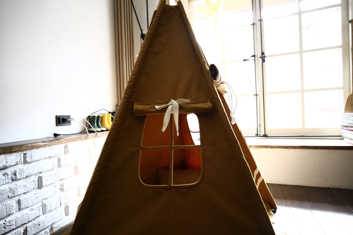 Childrens Indoor Playhouse | Army Tent | Indian Tipi Tent | Boys Play Houses | Native Teepee | Childrens Indoor Teepee - Christmas gift