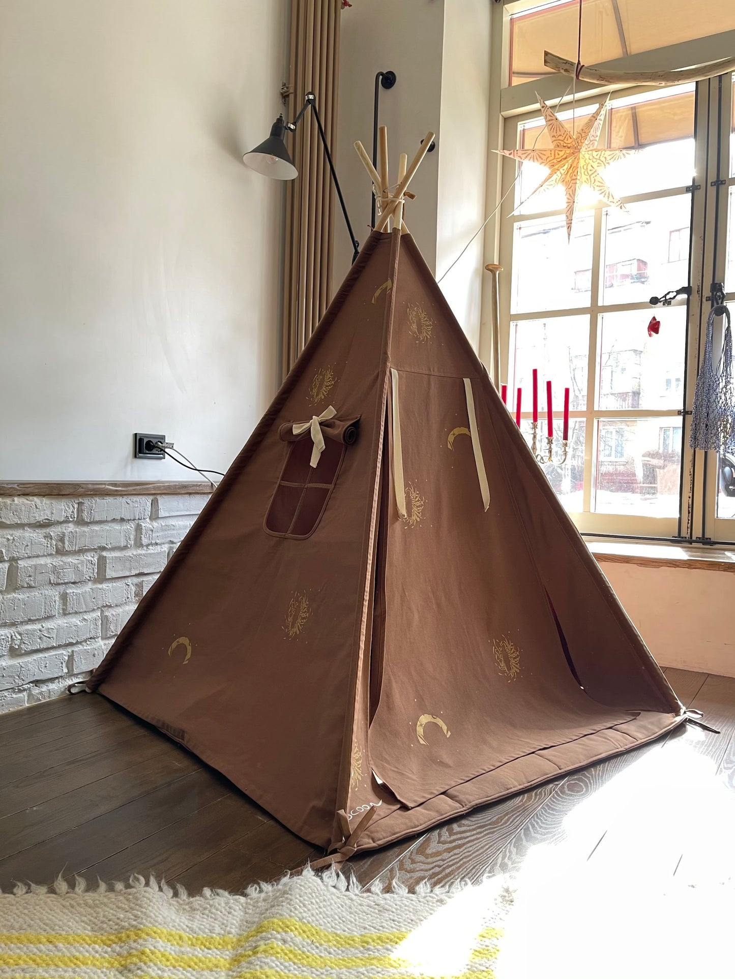 Play House Toys | Indoor Teepee Tent | Kids Room Teepee | Fancy Playhouse | Princess Castle Playhouse Tent - Christmas gift