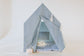 Minimalistic gray-blue playhouse for kids, teepee tent, play teepee for kids ,birthday  gift