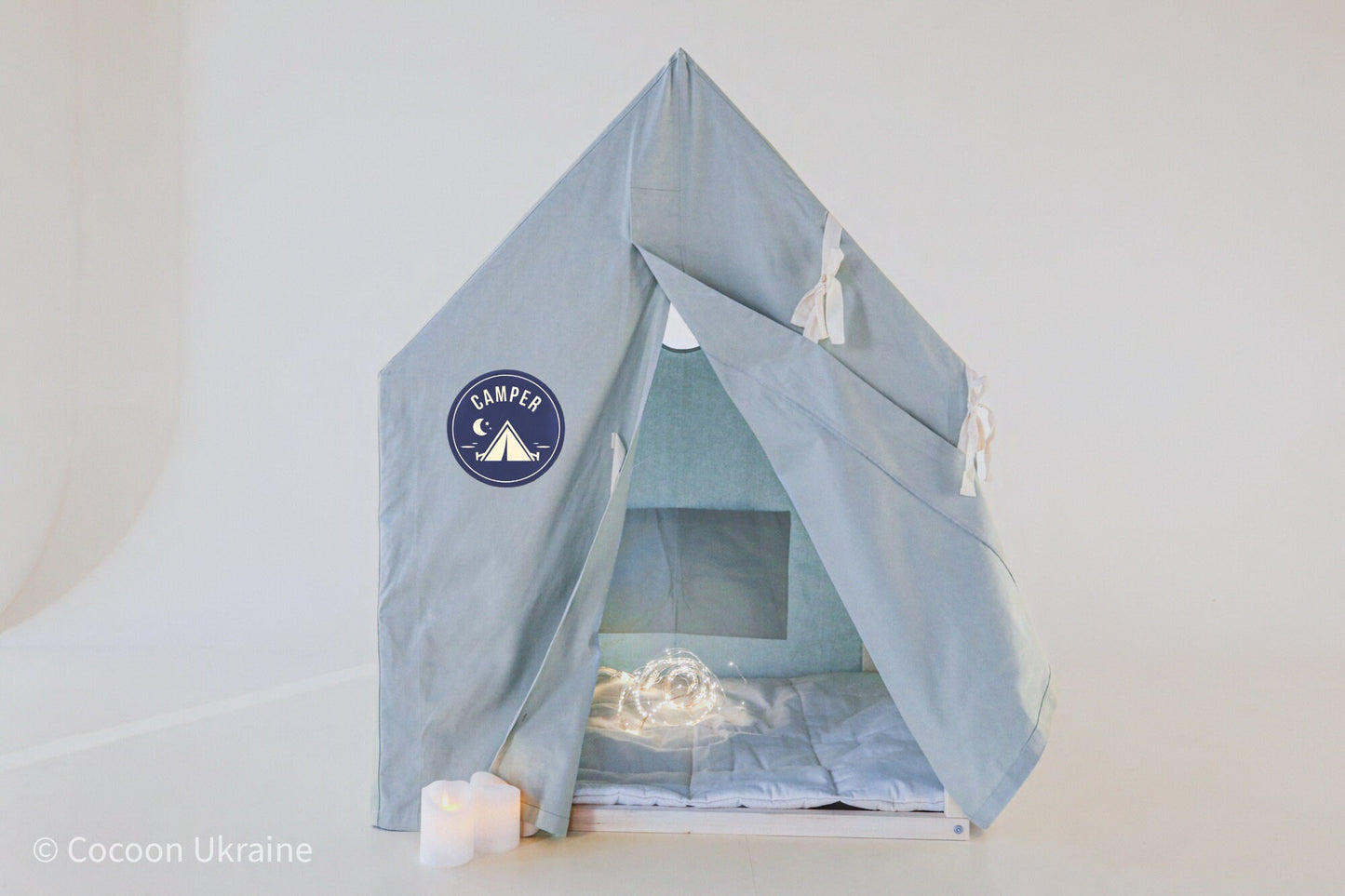 Gray-blue Camper playhouse, playhouse for kids , teepee kids, play tent, kids teepee, tipi tent, birthday gift