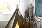 Indian Tent/Native American Kids Playhouse with Feather