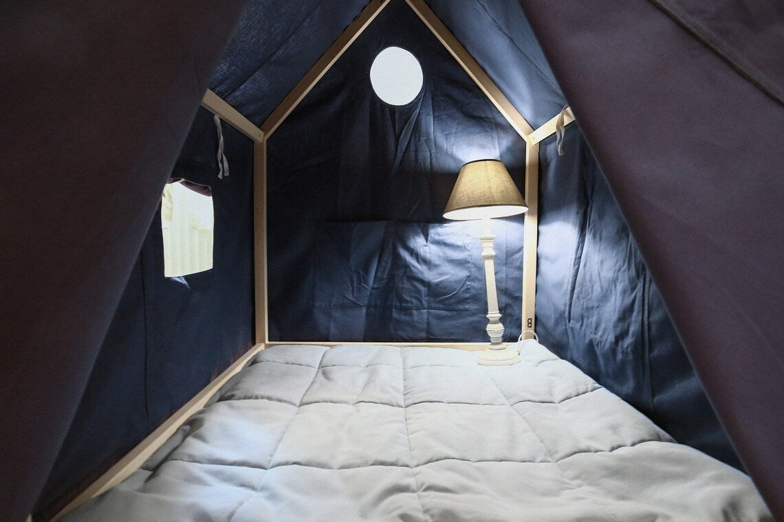 small canvas tent
